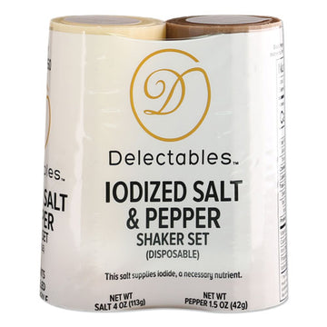 Delectables® Salt And Pepper Shaker Combo, 4 Oz Salt Dispenser And 1.5 Oz Pepper Dispenser freeshipping - TVN Wholesale